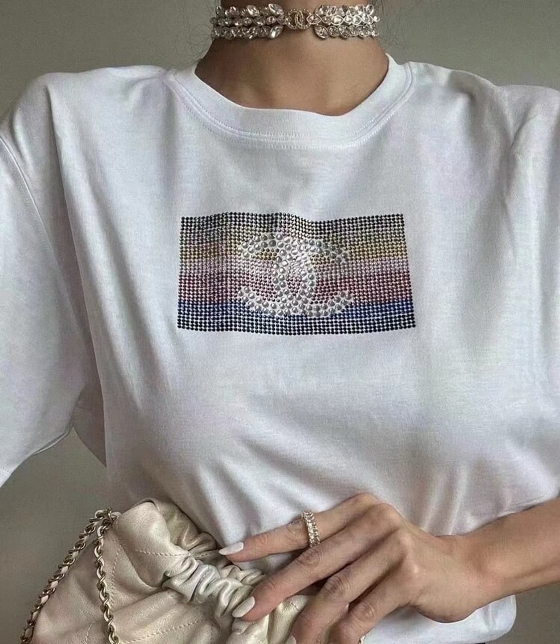 샤넬뷰티 라인스톤 몬테카를로 티셔츠 + 파우치 세트포장 상품이미지8