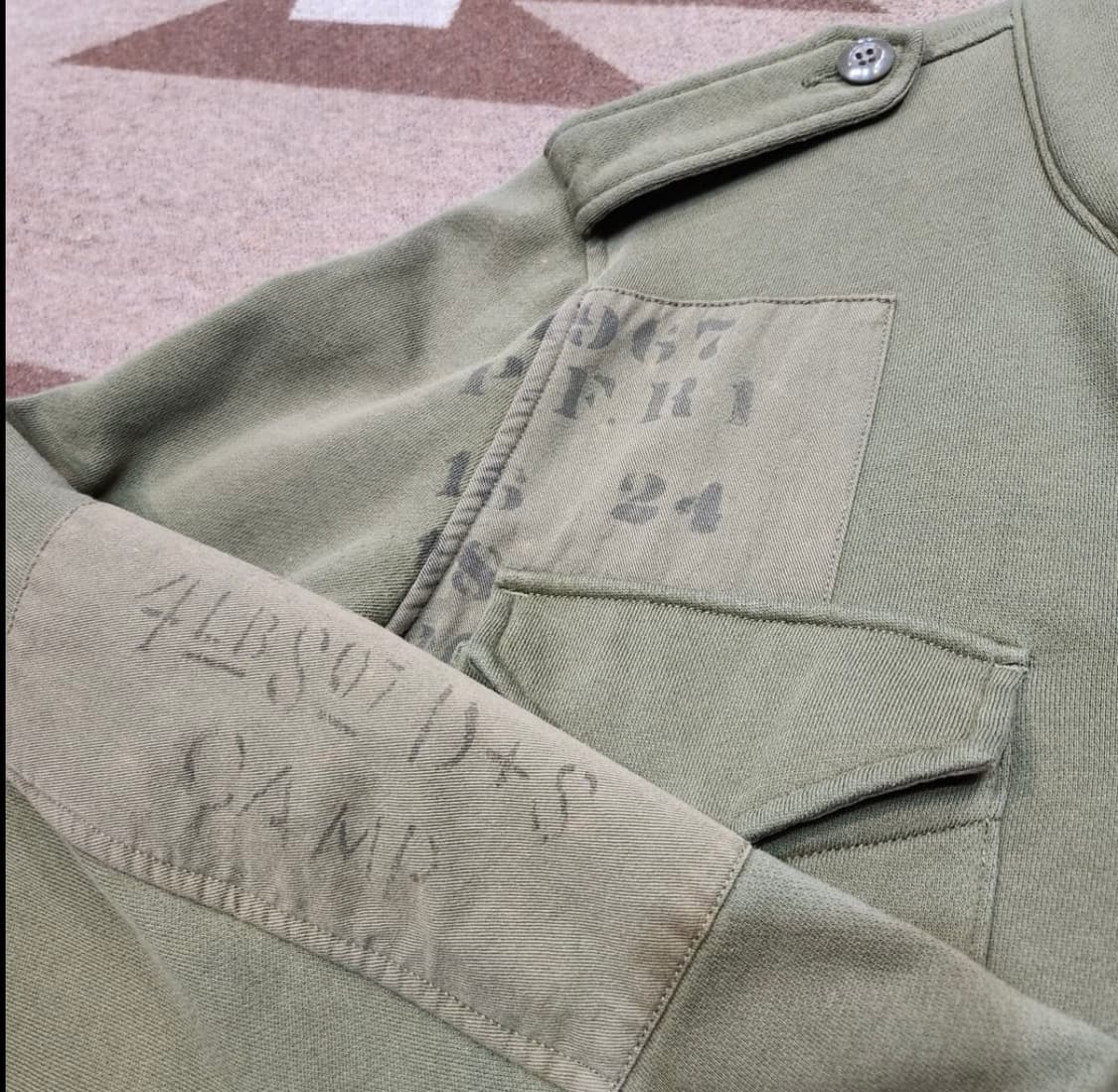 폴로 데님앤서플라이 스웻 M-65 필드 자켓 L 성조기 상품이미지5