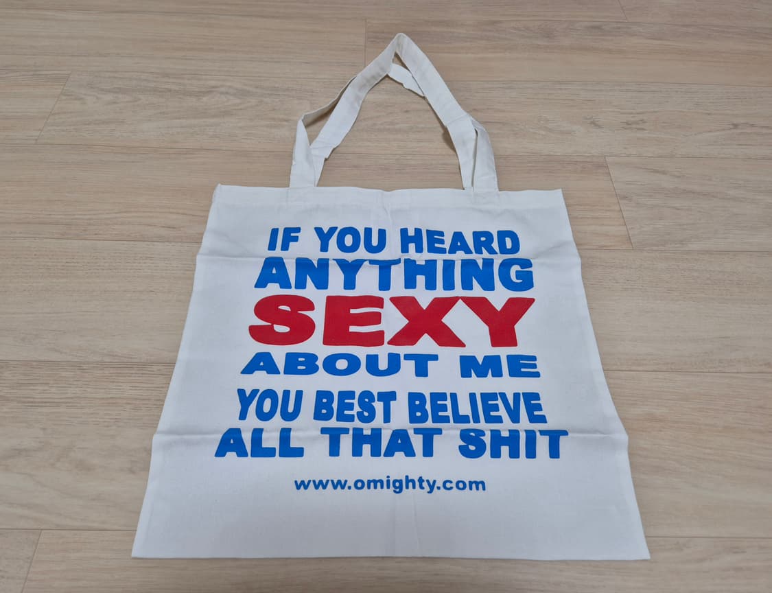 오마이티 omighty 프린팅 화이트 에코백 상품이미지1