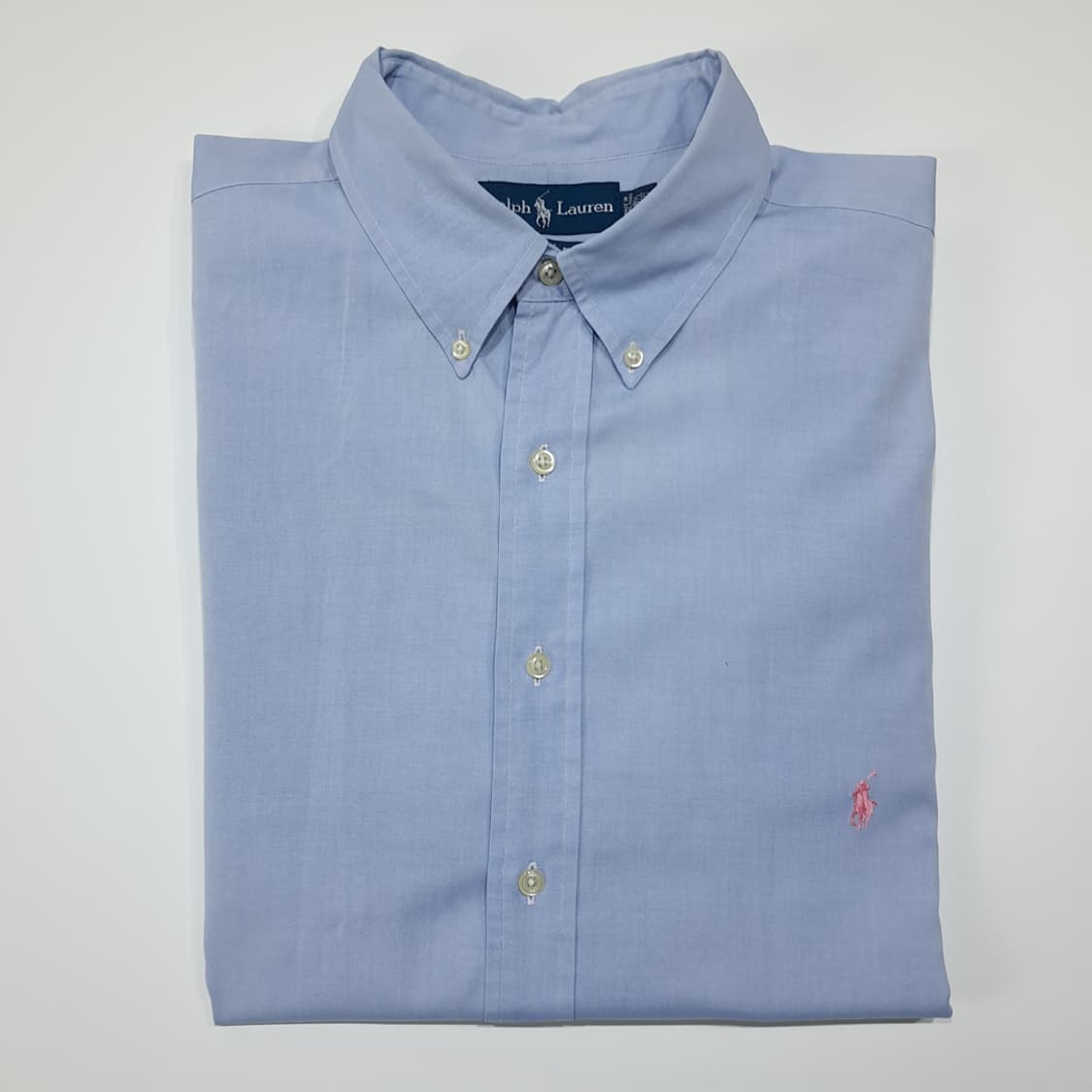 CL606 2XLT 폴로 90s 홍콩판 핑크포니 스카이블루 셔츠 남방 상품이미지9
