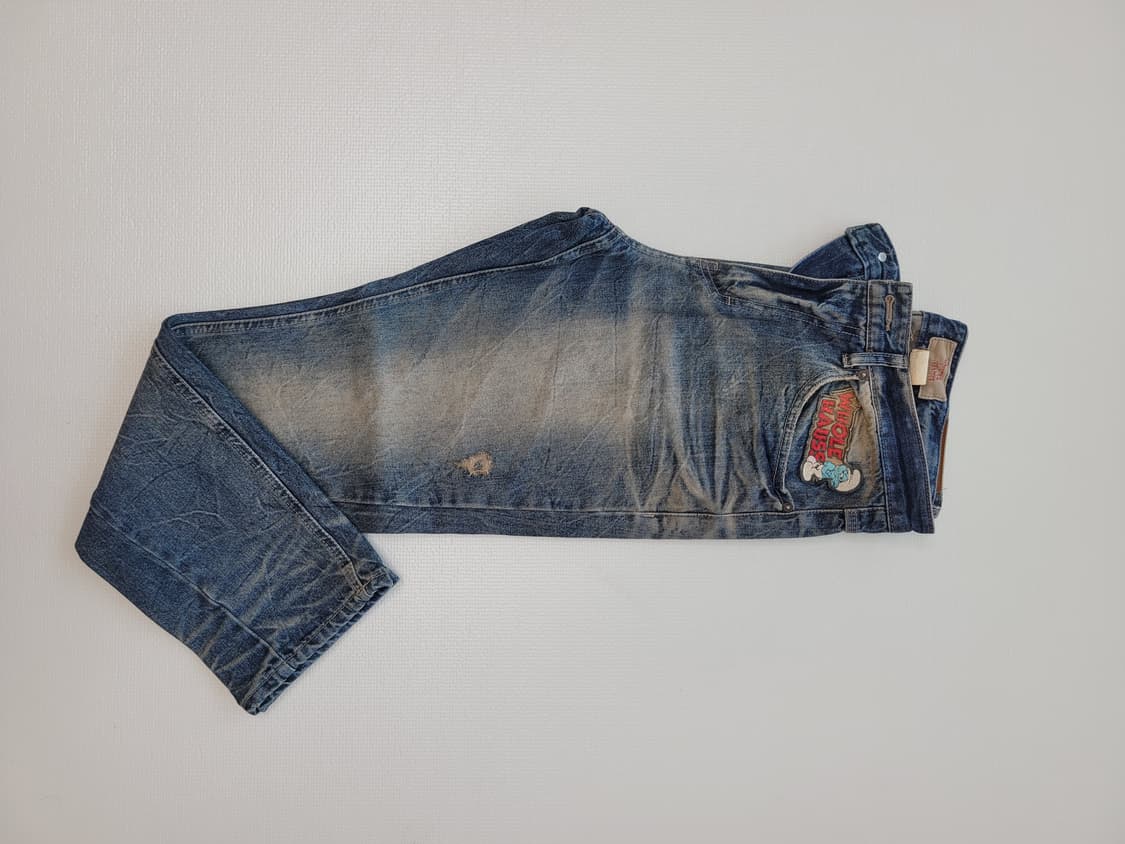 홀하우스 WHOLE HAUSE 남자 빈티지 워싱 청바지 34 스틸블루  상품이미지2