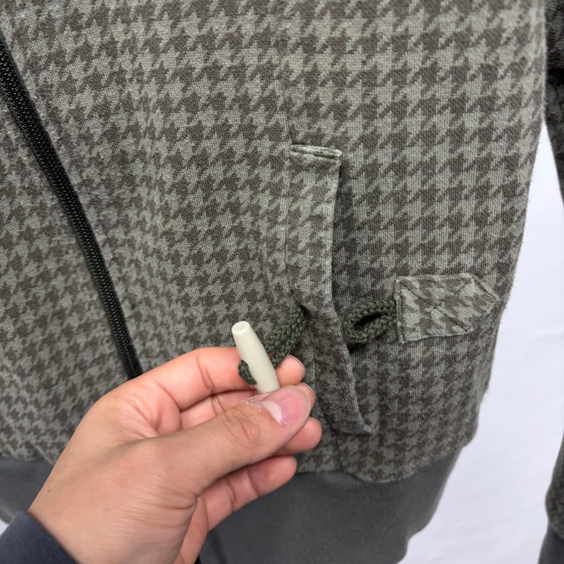 아디다스 카키 하운드체크 져지 상품이미지6