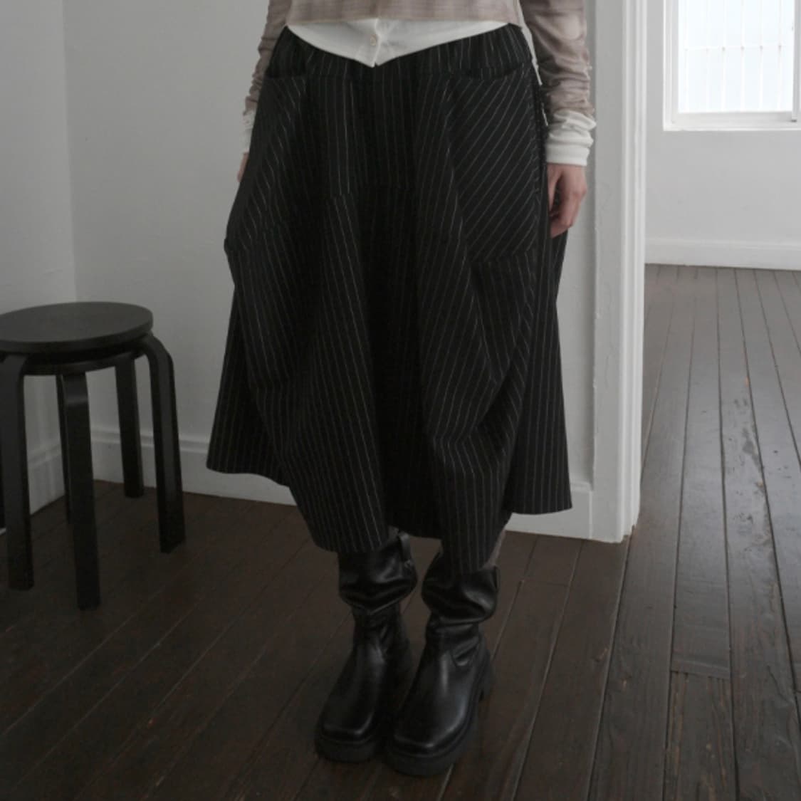 aftermonday volume pintuck skirt pants 상품이미지1
