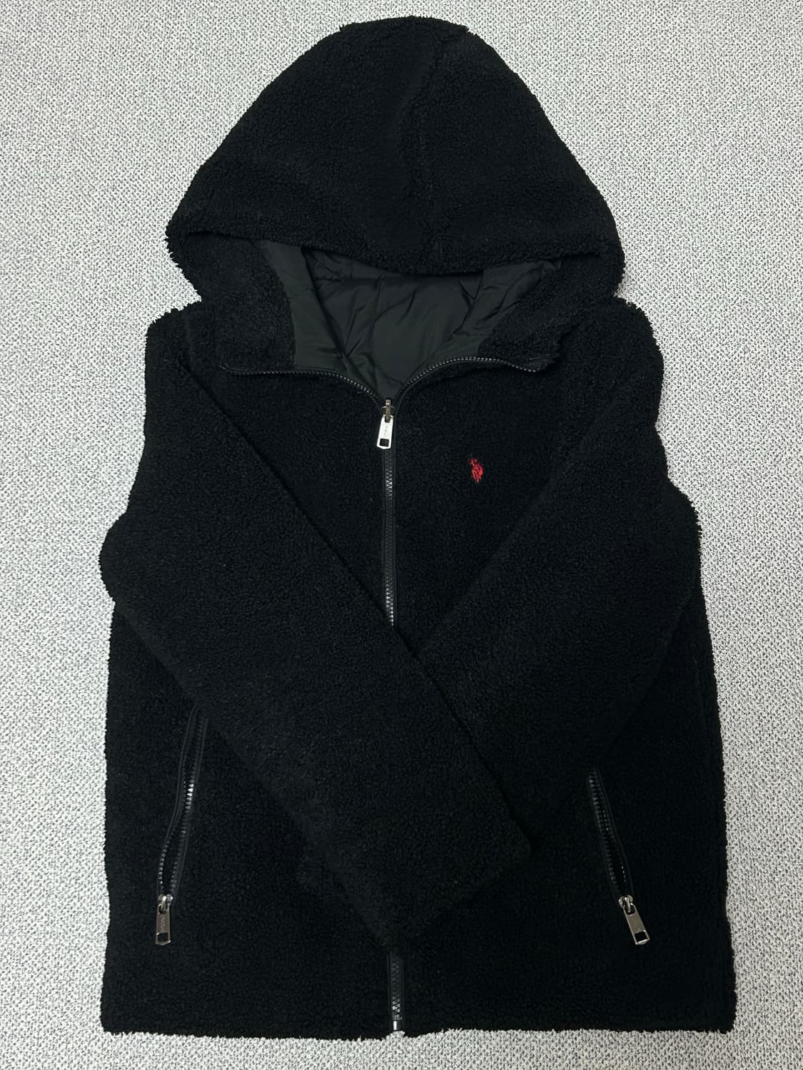 Polo 폴로 리버시블 후드 양면 점퍼 블랙 상품이미지2