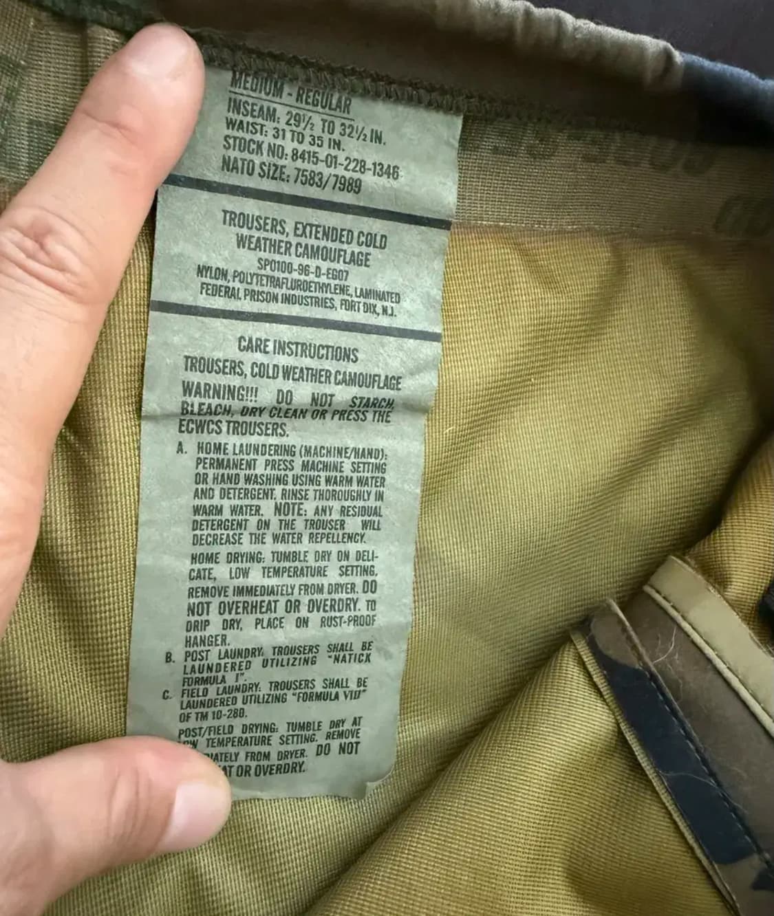ymclky ECWCS GEN1 카고팬츠(M) 상품이미지2