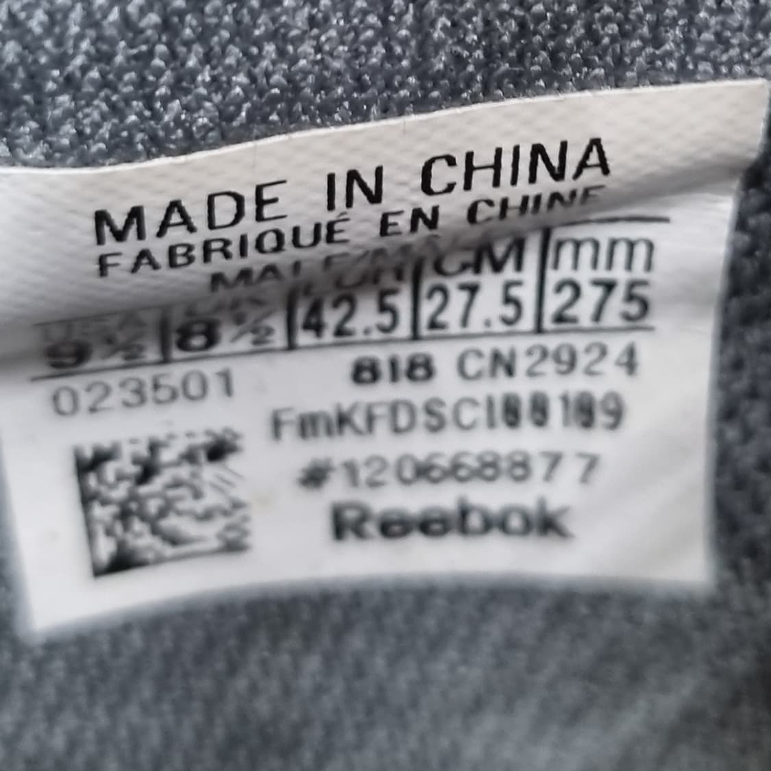 리복 퓨지엄런 남성운동화 275 상품이미지6