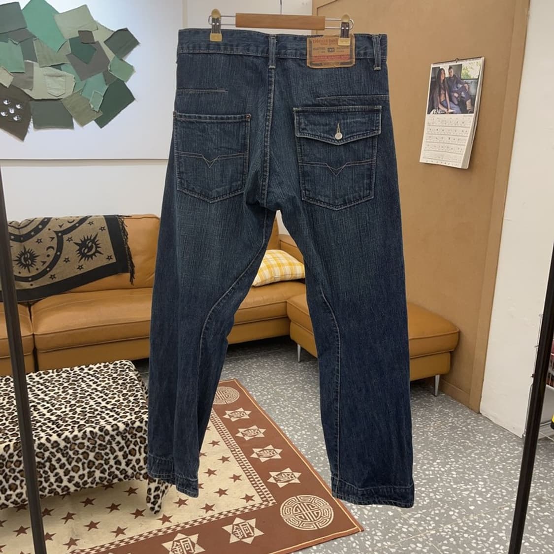 디젤 올드스쿨 레트로 빈티지 워싱 데님팬츠 32인치 C09678 상품이미지4