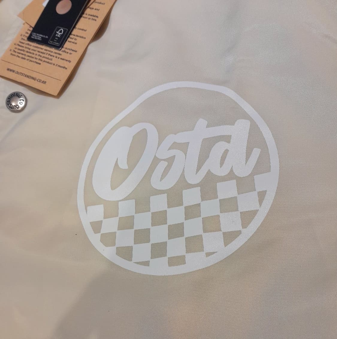 💥(새상품) 아웃스탠딩 코치자켓 아이보리 (2)
 상품이미지4