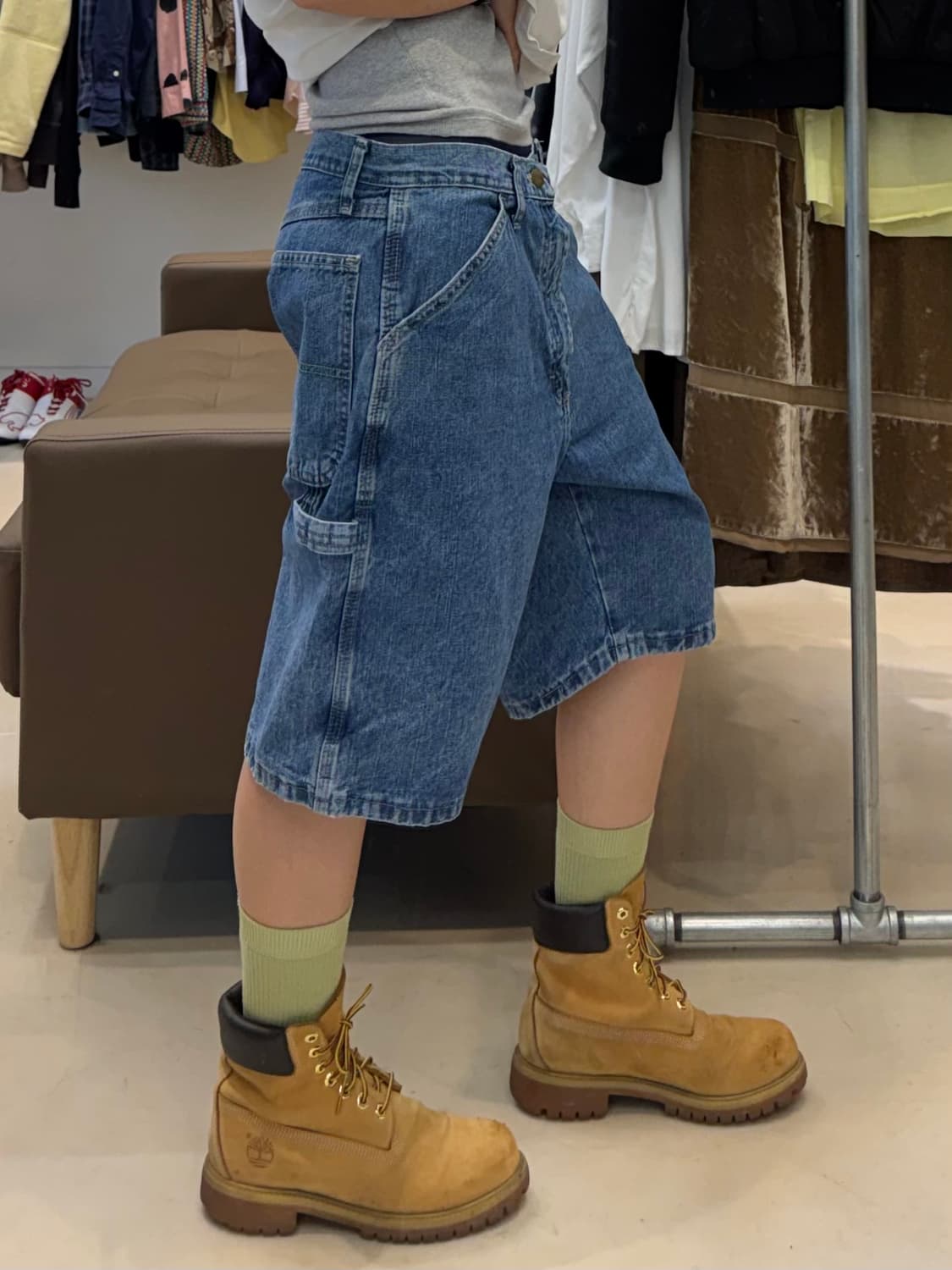 랭글러 카펜터 데님 하프 팬츠 상품이미지7