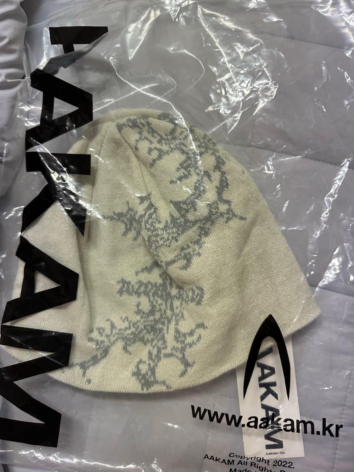 아캄 비니 화이트 상품이미지1