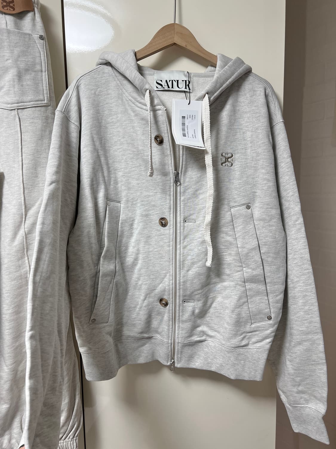 SATUR 세터 후드집업 스웻팬츠 트레이닝 세트 상품이미지2