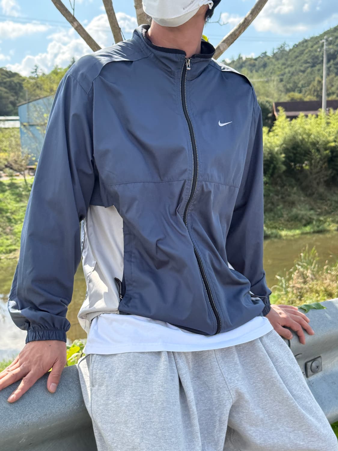 빈티지 나이키 블루 바람막이 (희귀) 상품이미지1