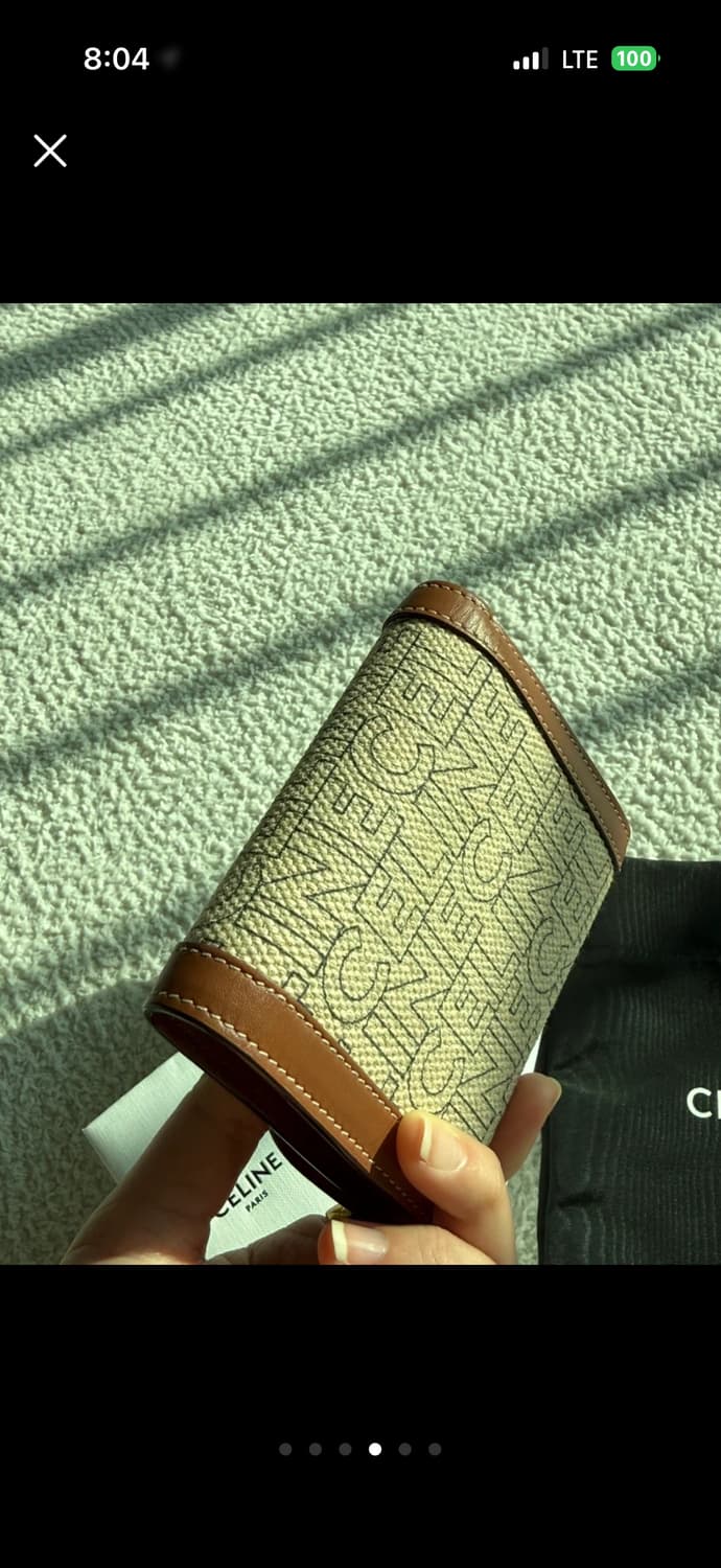 셀린느 트리옹프 캔버스 반지갑 상품이미지4