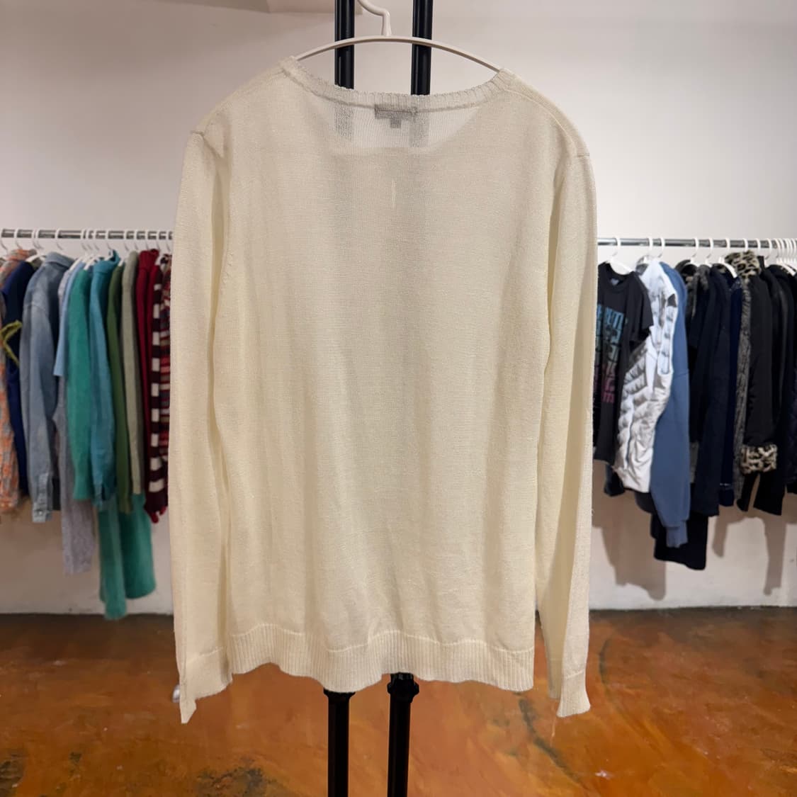 빈티지 아이보리 케이블 니트 가디건 상품이미지7