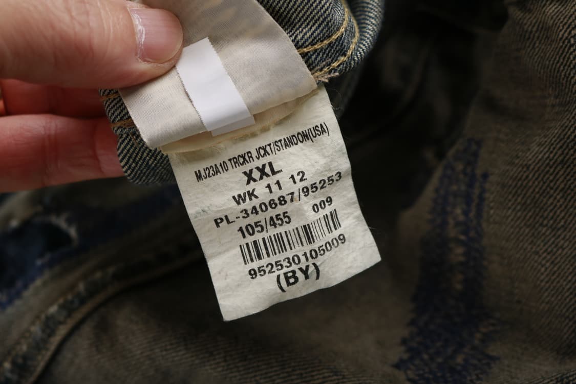 [XXL] 폴로 데님앤서플라이 빈티지 워싱 데님자켓 상품이미지6