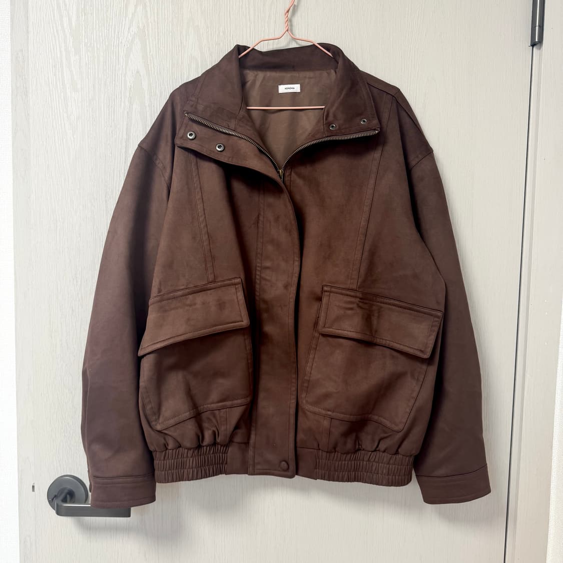 모노하 스웨이드 자켓 다크브라운 상품이미지4