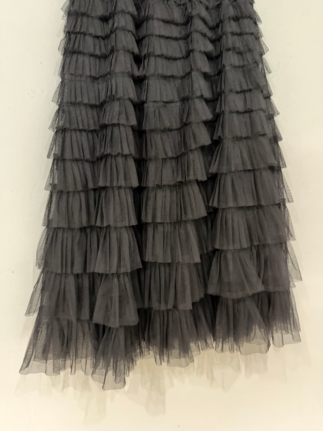 layered tulle detail long skirt 상품이미지7