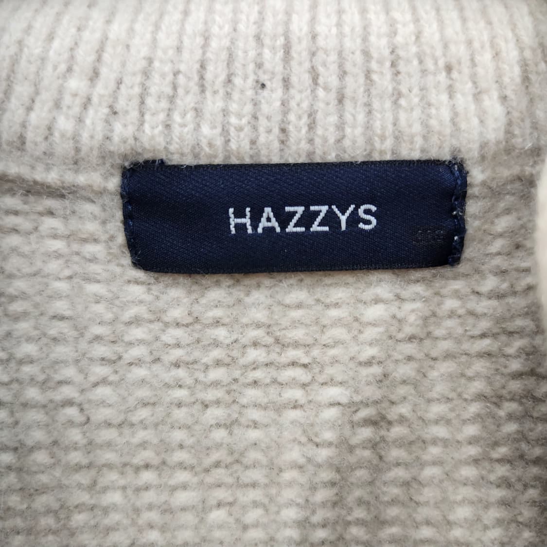 헤지스 멀티 컬러 니트 로고 집업 S 상품이미지5