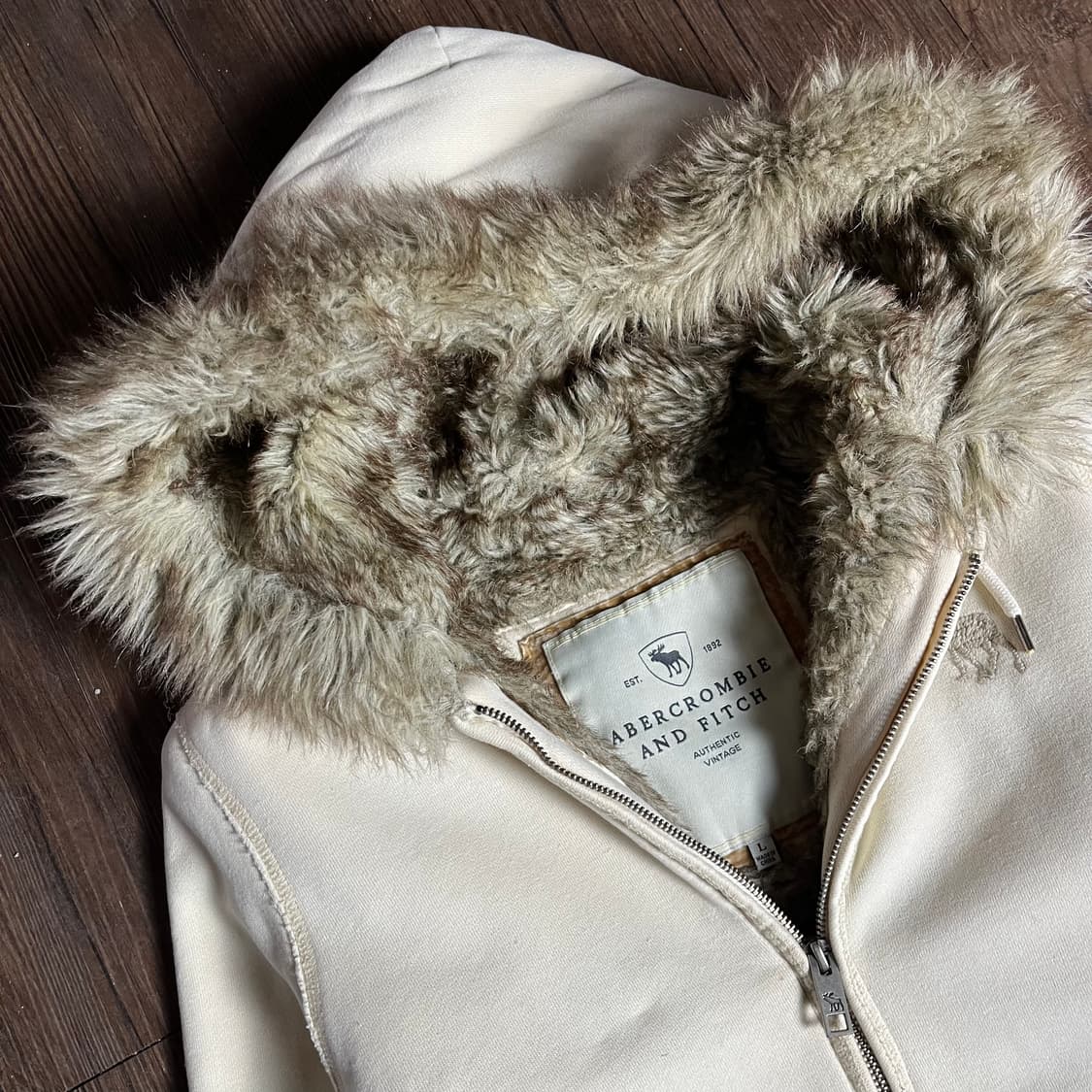 [A&F] 아베크롬비 무스로고 울프죠 후드집업 상품이미지3