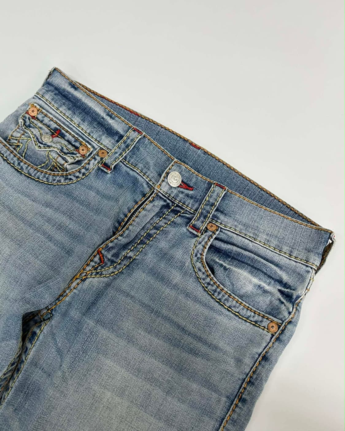 [31] 트루릴리젼 조이 스트레이트 연청 데님 팬츠 상품이미지3