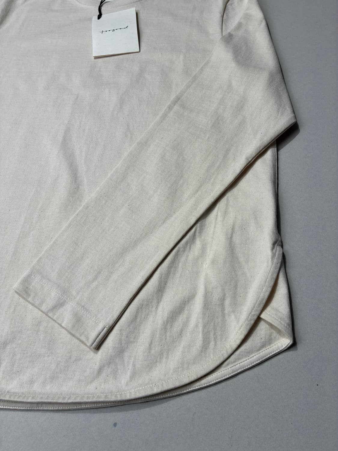 Toogood 투굿 더 보타니스트 롱슬리브 티셔츠 오가닉 저지 RAW컬러 상품이미지2