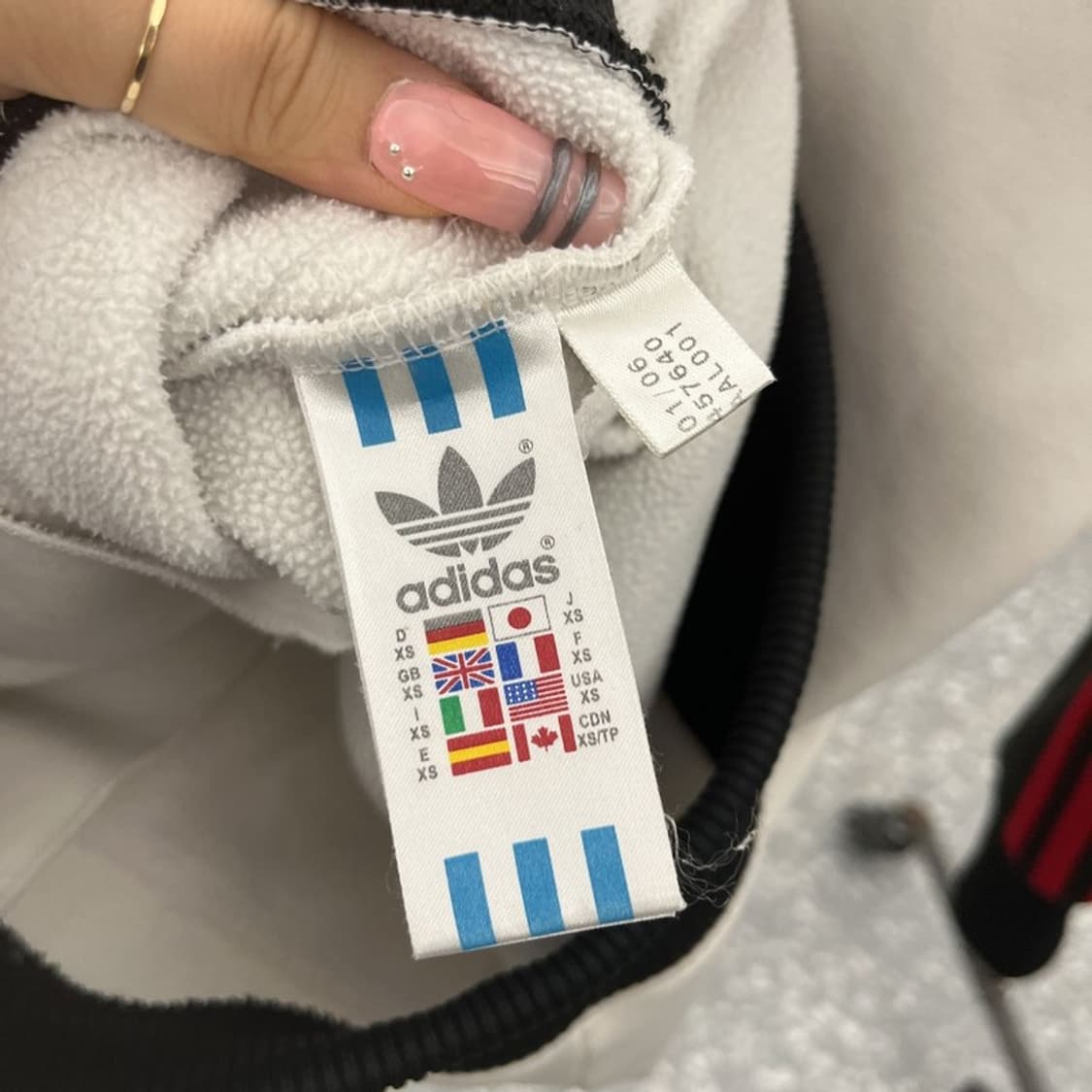아디다스 희귀 빈티지 스트릿 무하마드 알리 져지 집업 XS C12415 상품이미지6