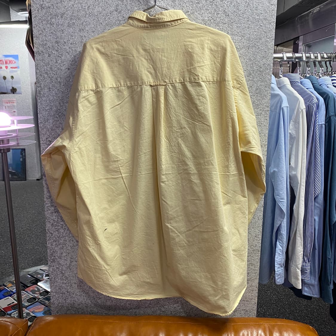폴로 랄프로렌 옐로우 원포켓 셔츠 B3081 상품이미지4