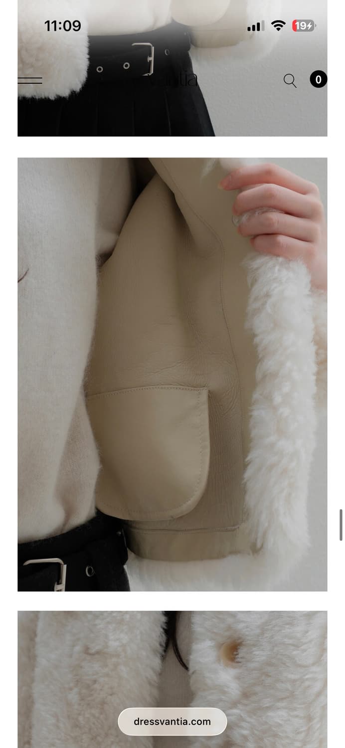 반티아 메이드 리얼 양털 퍼자켓 상품이미지7