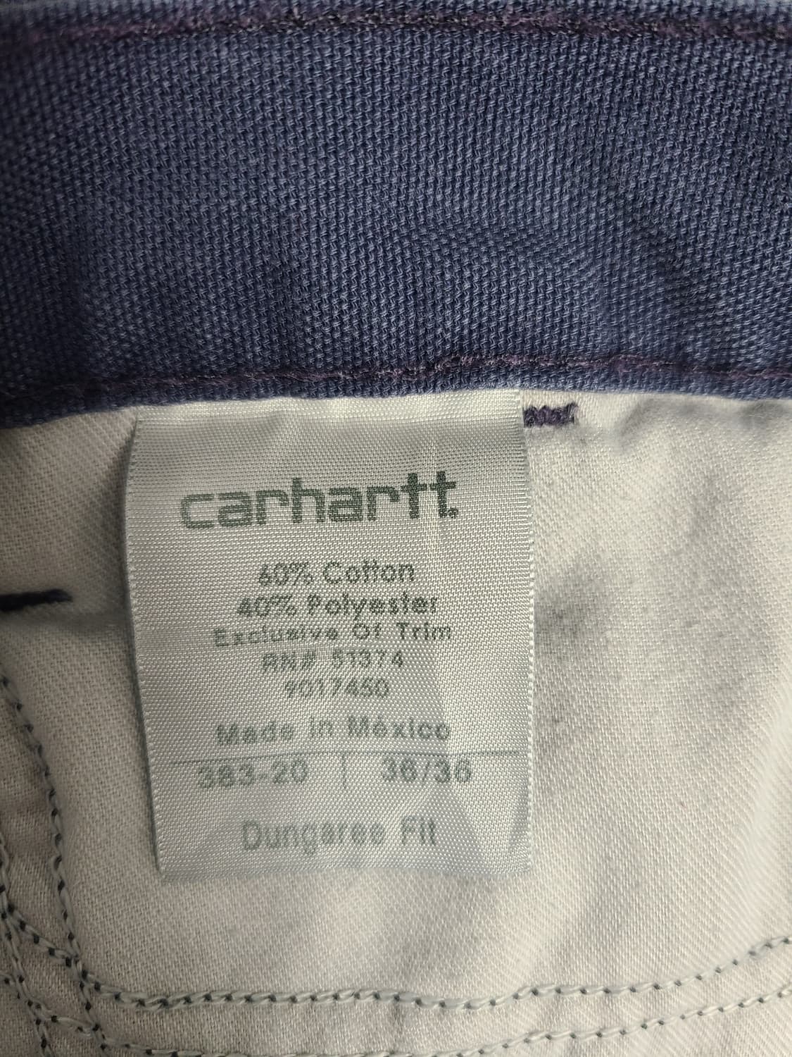 칼하트 워크 팬츠(Navy) 상품이미지2