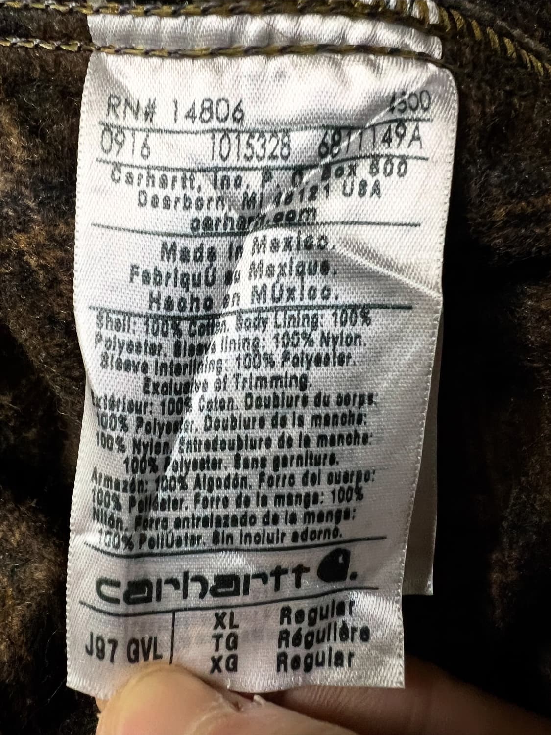 칼하트 J97 디트로이트 자켓 상품이미지6