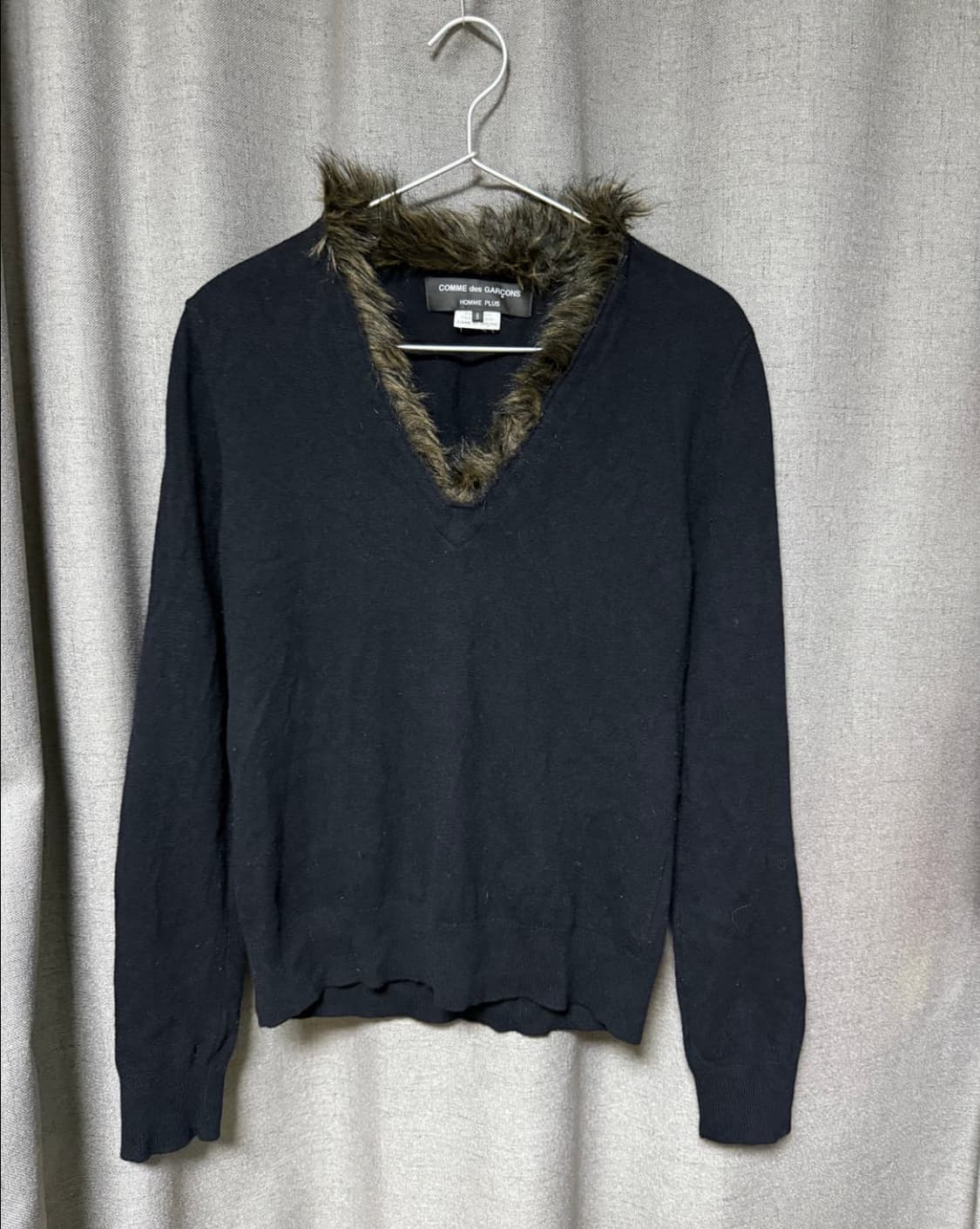 꼼데가르송 옴므 플러스 퍼 도킹 니트 탑 상품이미지2