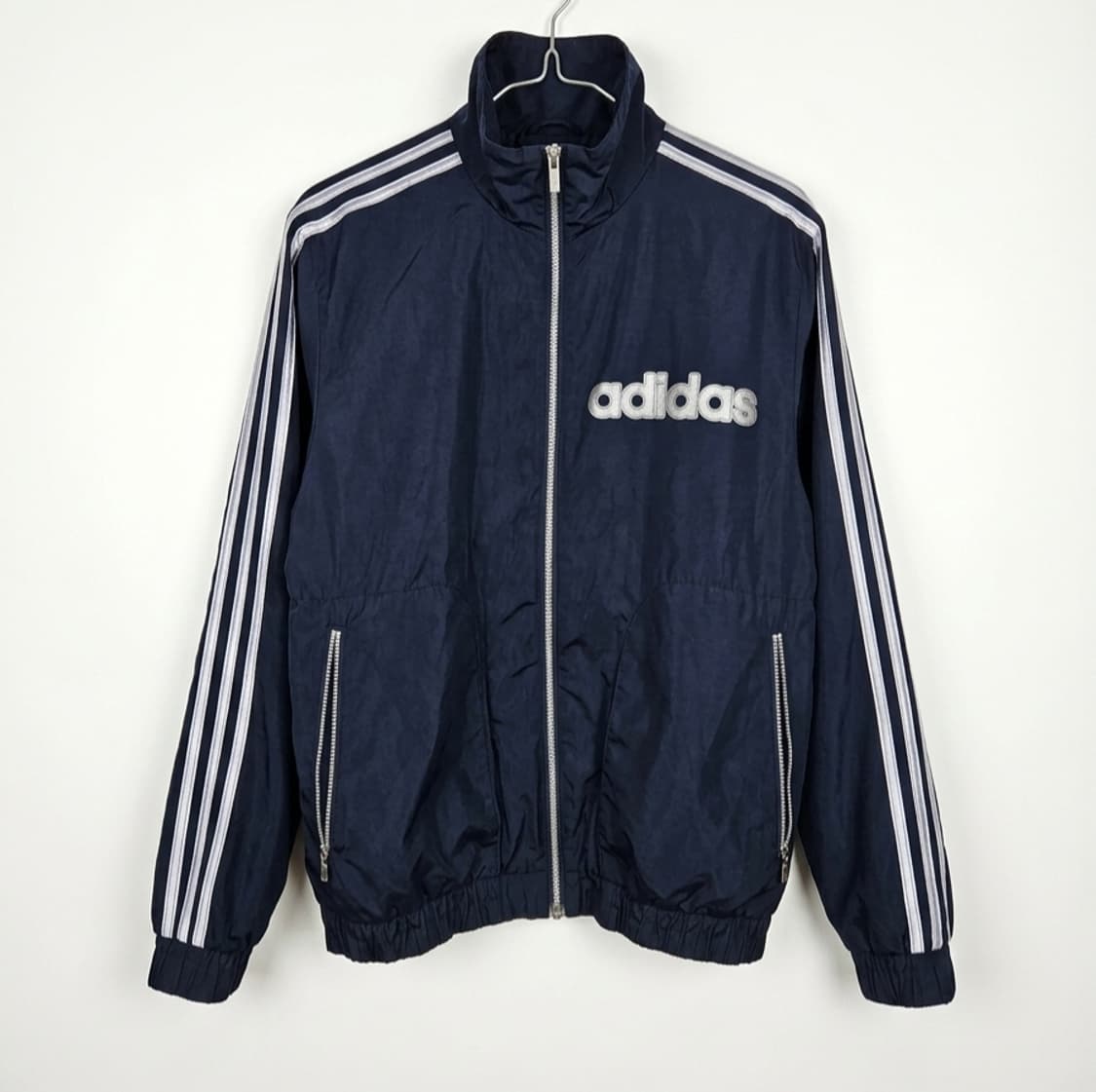 일본 아디다스 점퍼/올드스쿨 빈티지(네이비/실버) 상품이미지3