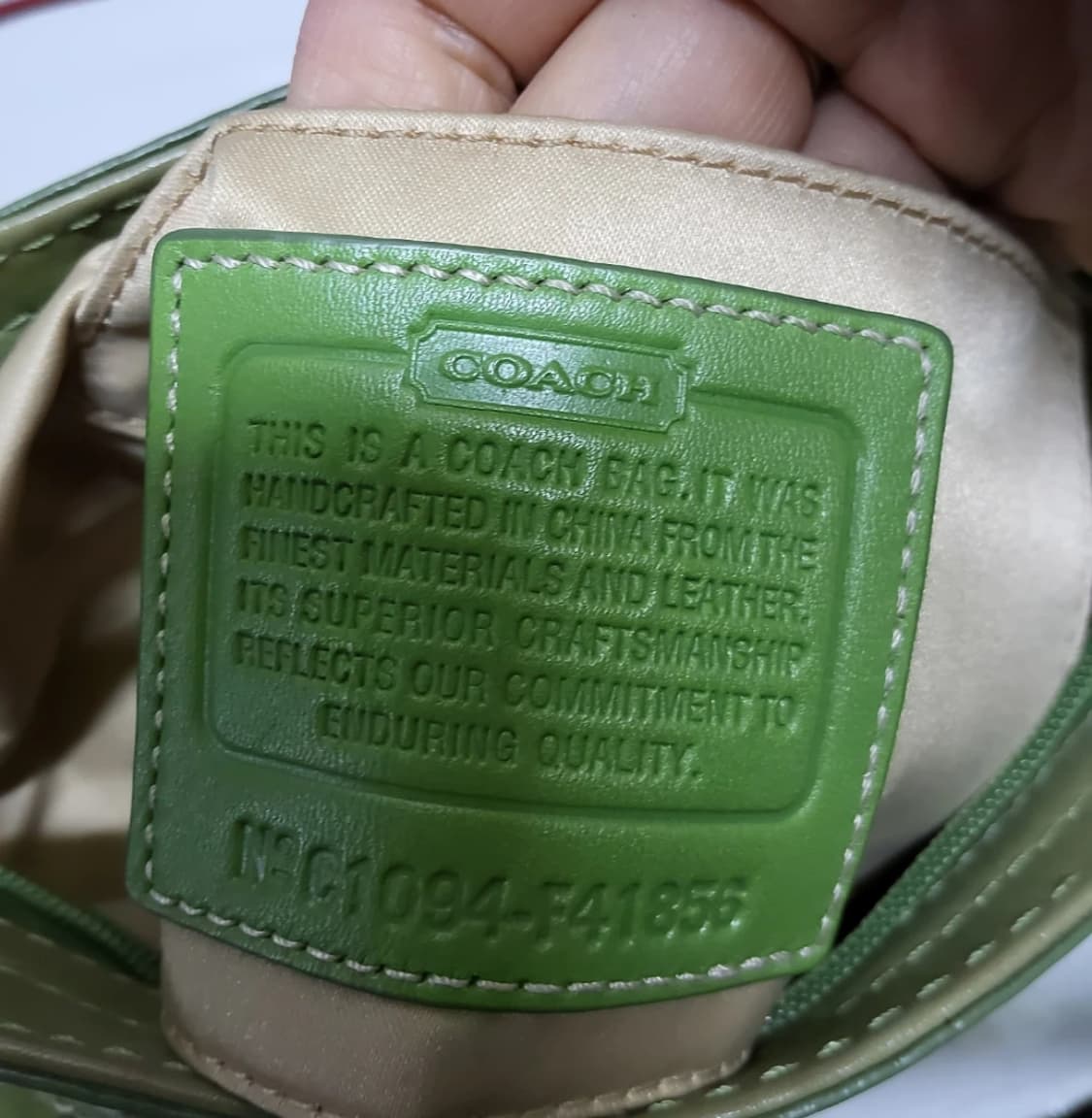 Coach 코치 시그니처 숄더백 그린티 상품이미지5