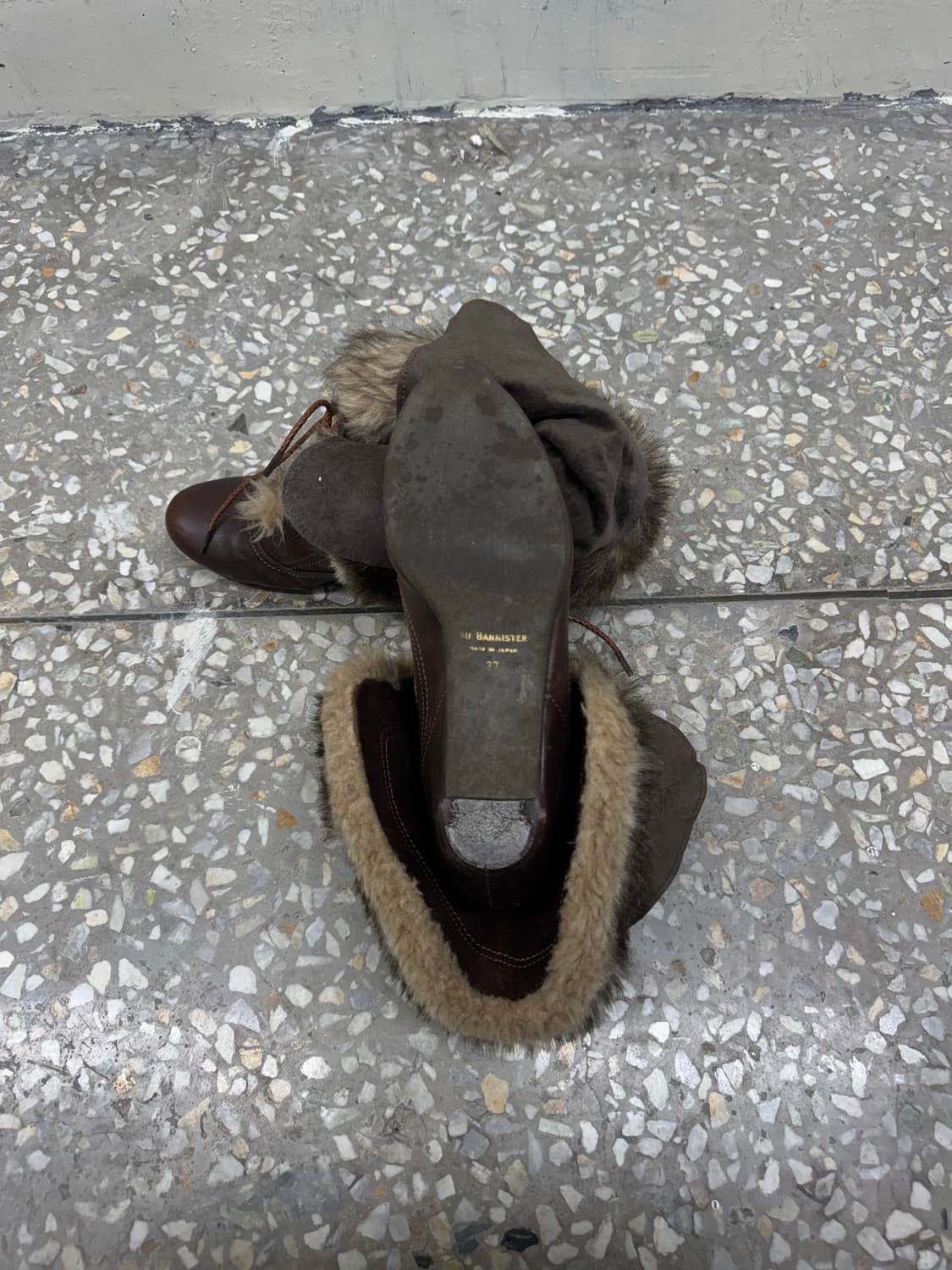 Alfredo bannister leather fur boots 상품이미지6
