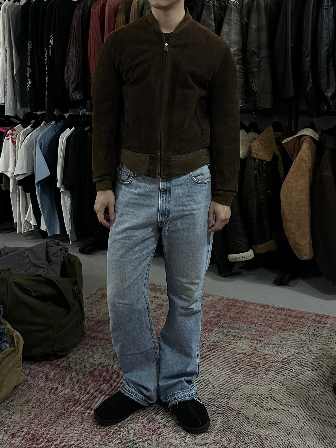 70's 빈티지 시어스 스웨이드 봄버 자켓 빈티지 레더 자켓 상품이미지3