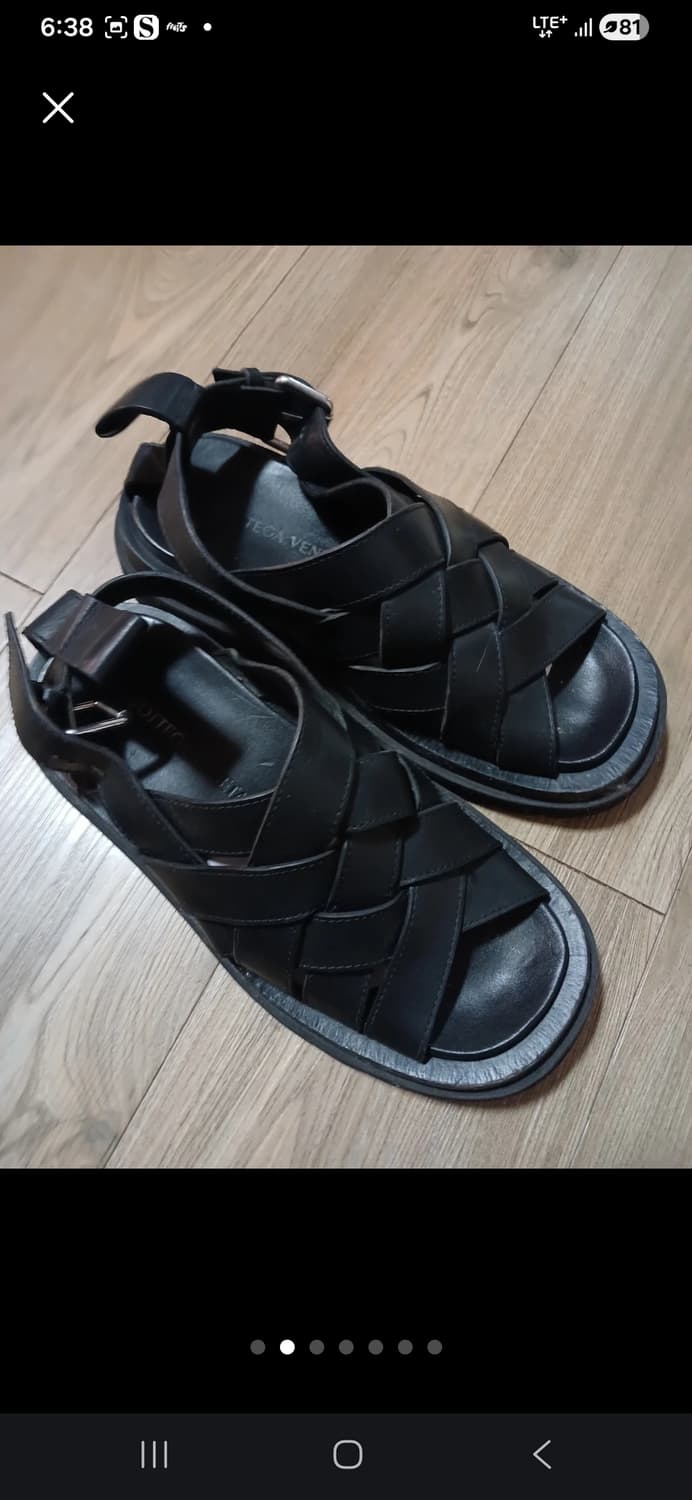 보테가베네타 러그 노치드 샌들 40 상품이미지2