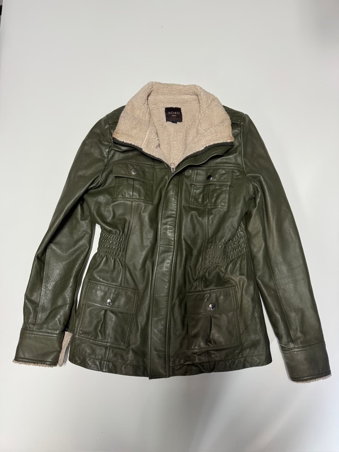 여성 로보 Robo 보아털 내피 양가죽 무스탕 자켓 55 상품이미지1