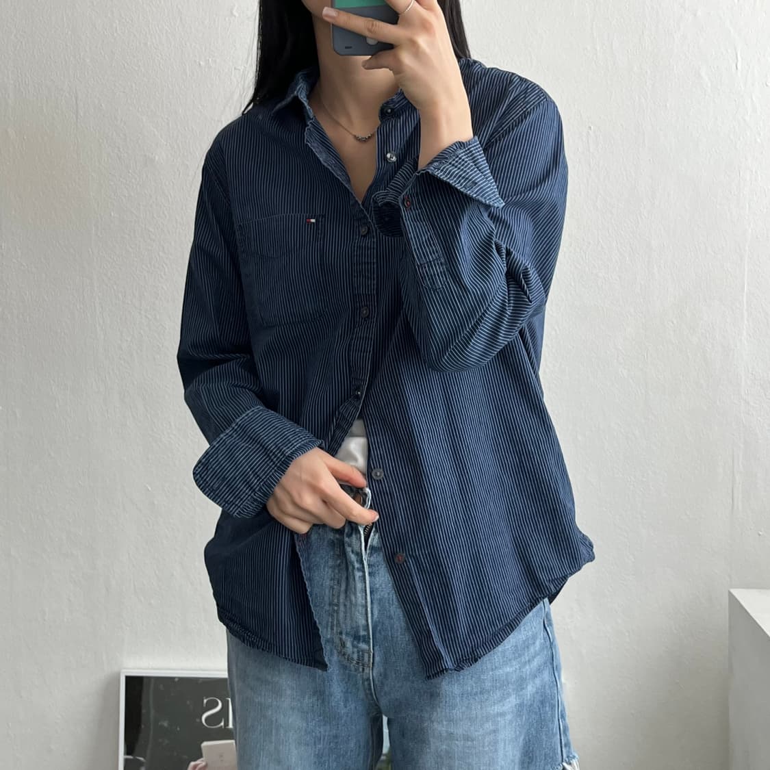 M ) 타미힐피거셔츠 스트라이프셔츠 A1616 상품이미지2