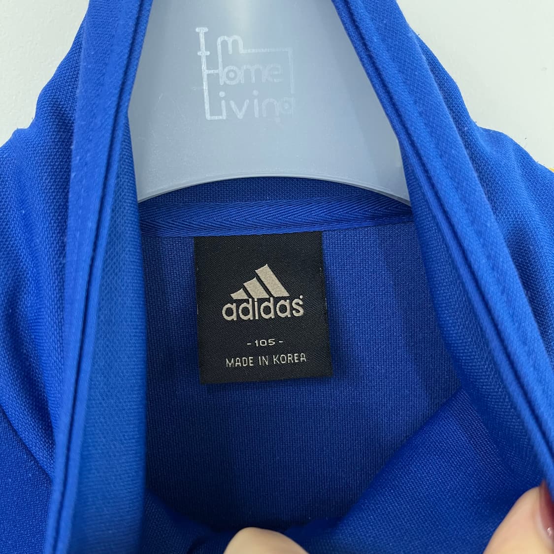 아디다스 삼선 블루 옐로우 트랙탑 져지 상품이미지5