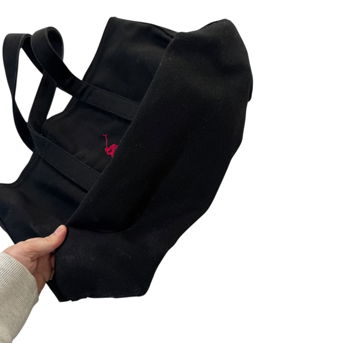 폴로 랄프로렌 캔버스 블랙 빅폴로니 토트백 상품이미지3