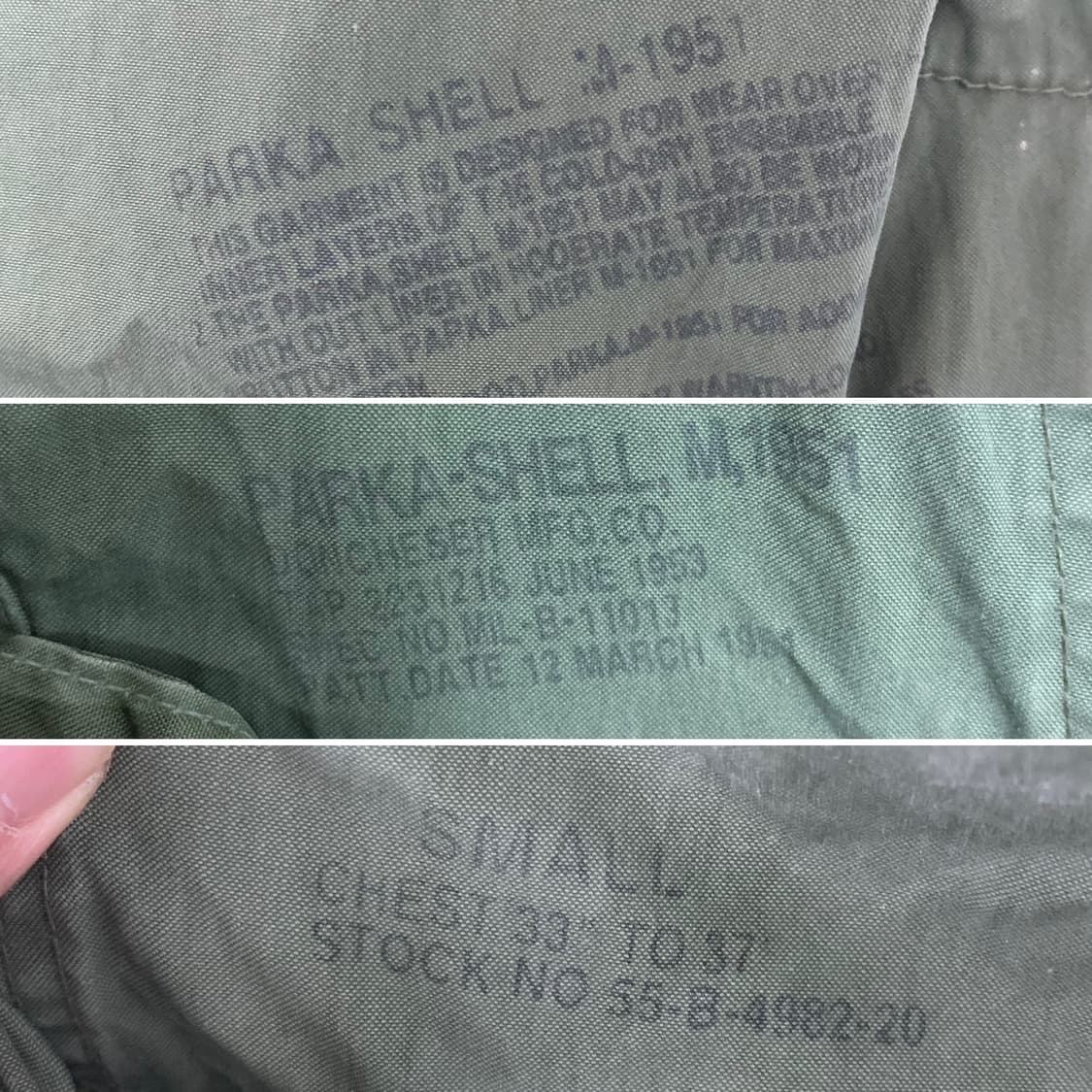 60‘s 미군 오리지널 M-65 피쉬테일 파카 (M51 mix) 상품이미지10