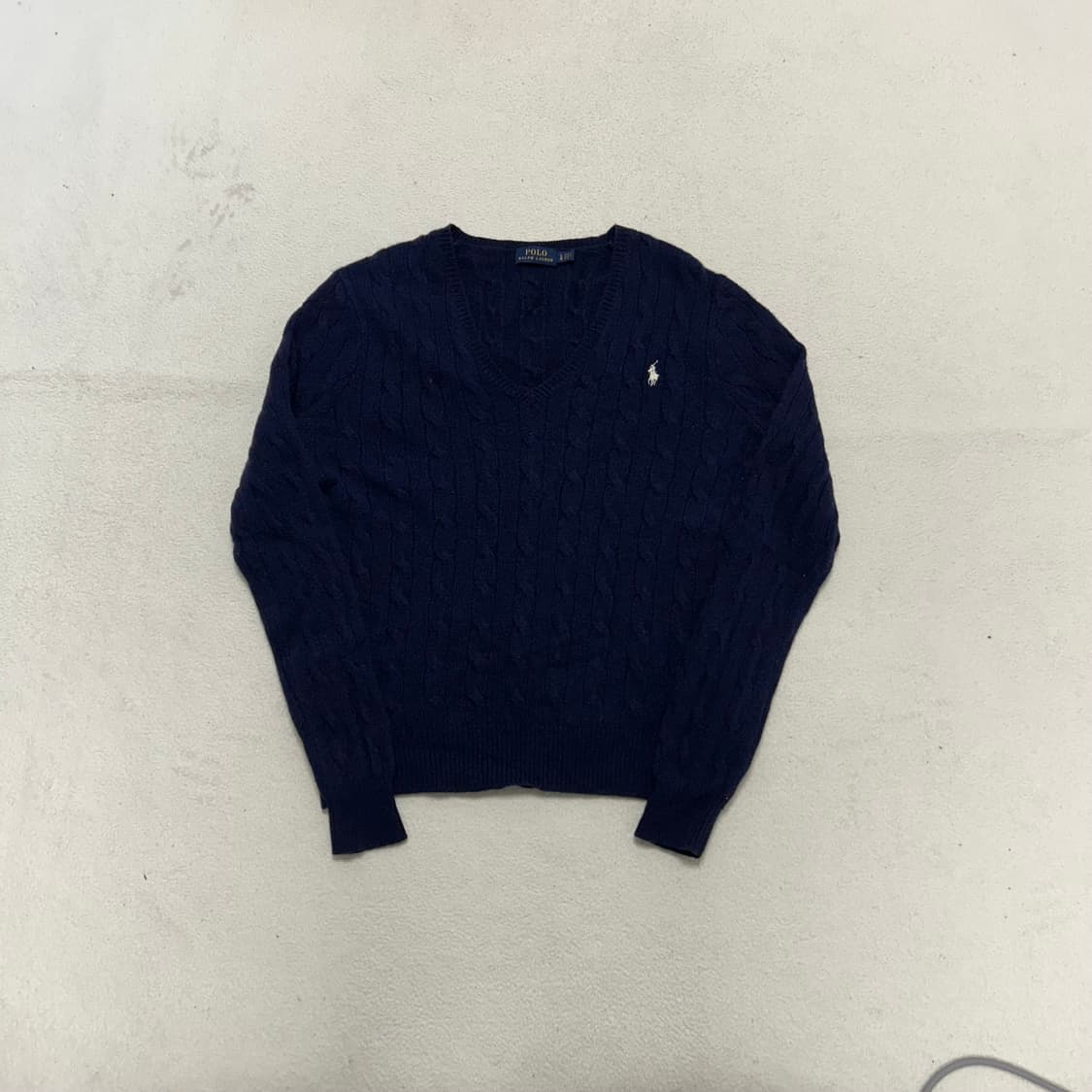 Polo Navy Cable Knit 상품이미지4