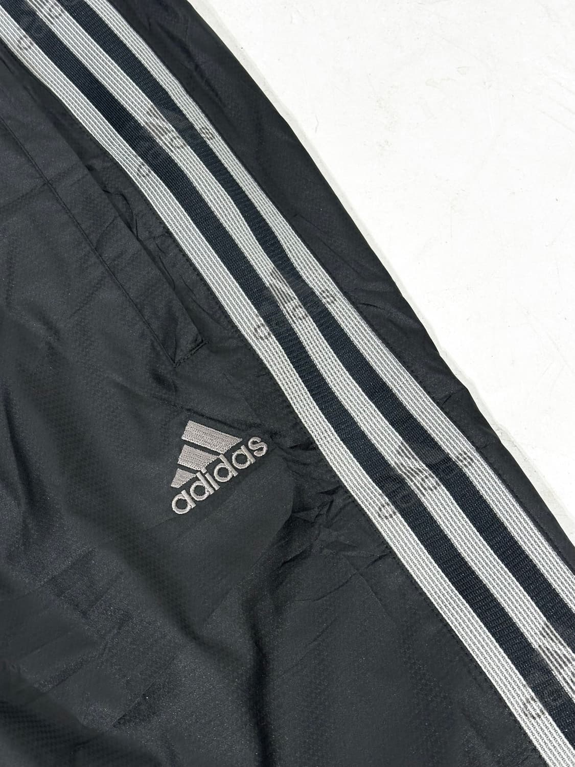 아디다스 블랙 트랙 그레이 삼선 와이드 추리닝 트레이닝 팬츠 2XL 상품이미지6