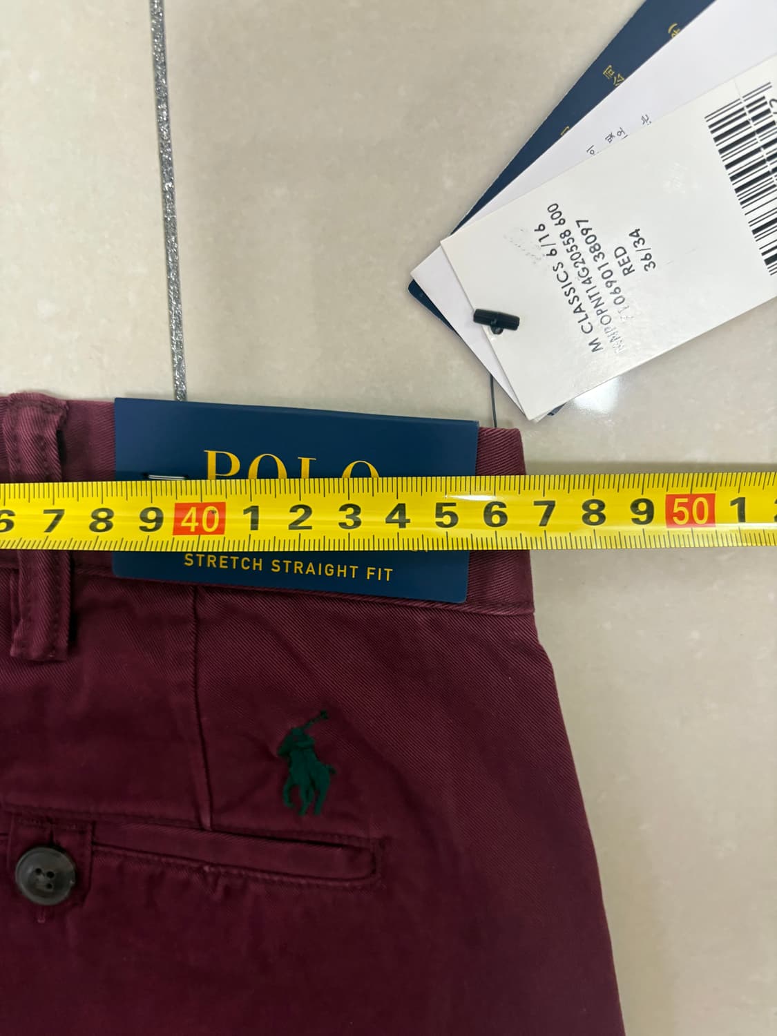 폴로랄프로렌 스트레치 스트레이트핏 워시 치노 팬츠 (36/34) 상품이미지3