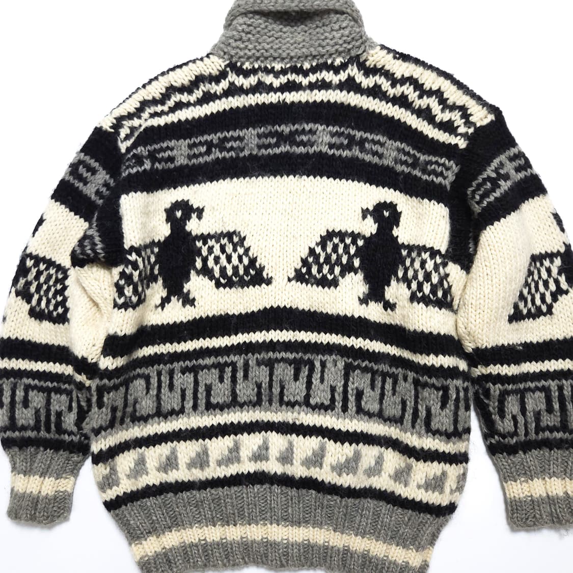 캐네디언 스웨터 90s 이글 코위찬 니트 집업 자켓 상품이미지4