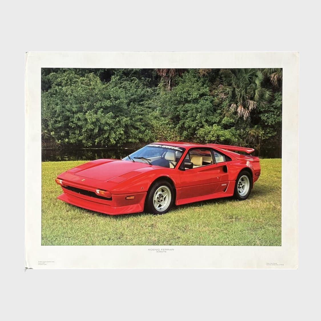 페라리 308GT 빈티지 포스터 (액자포함) 상품이미지1