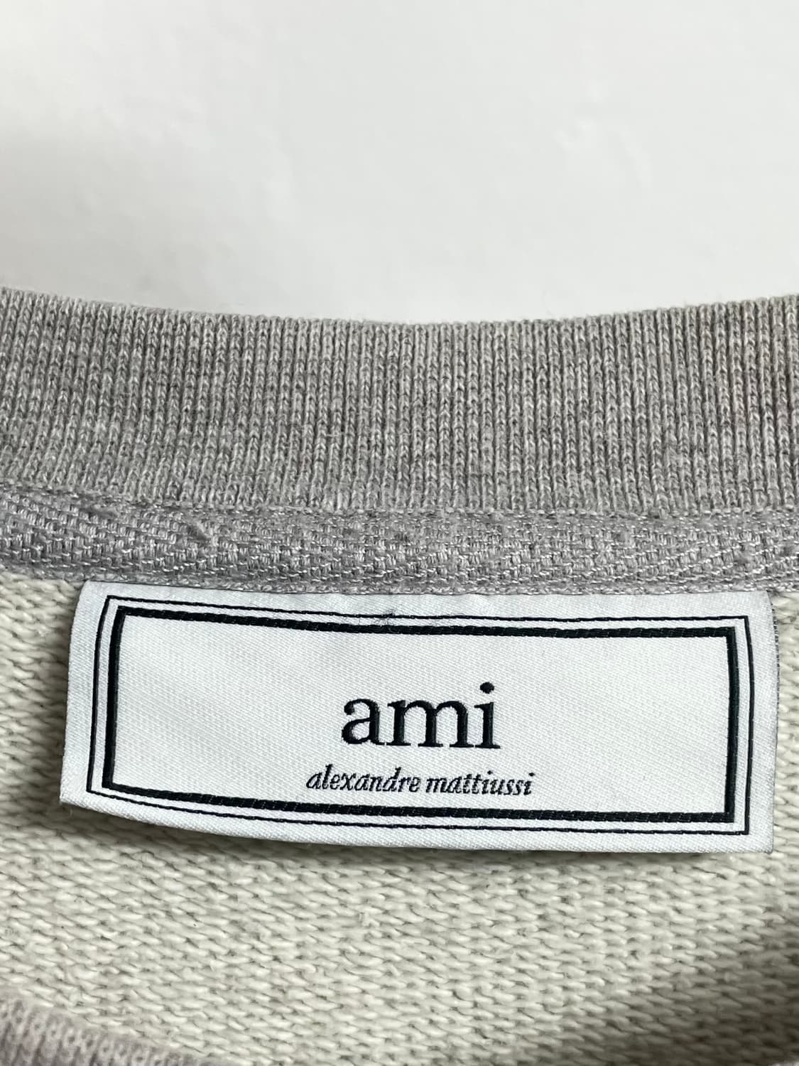 아미 빅로고 그레이 맨투맨 (on.427)  상품이미지5