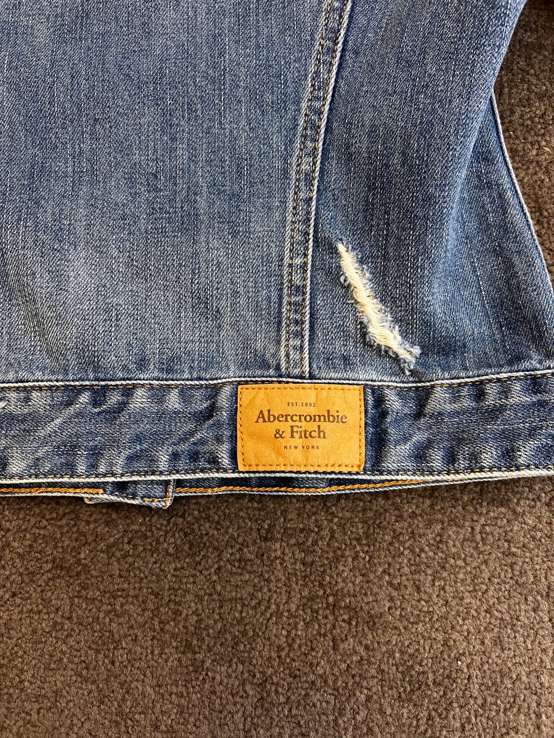 아베크롬비 데님 후드 자켓 S 상품이미지4