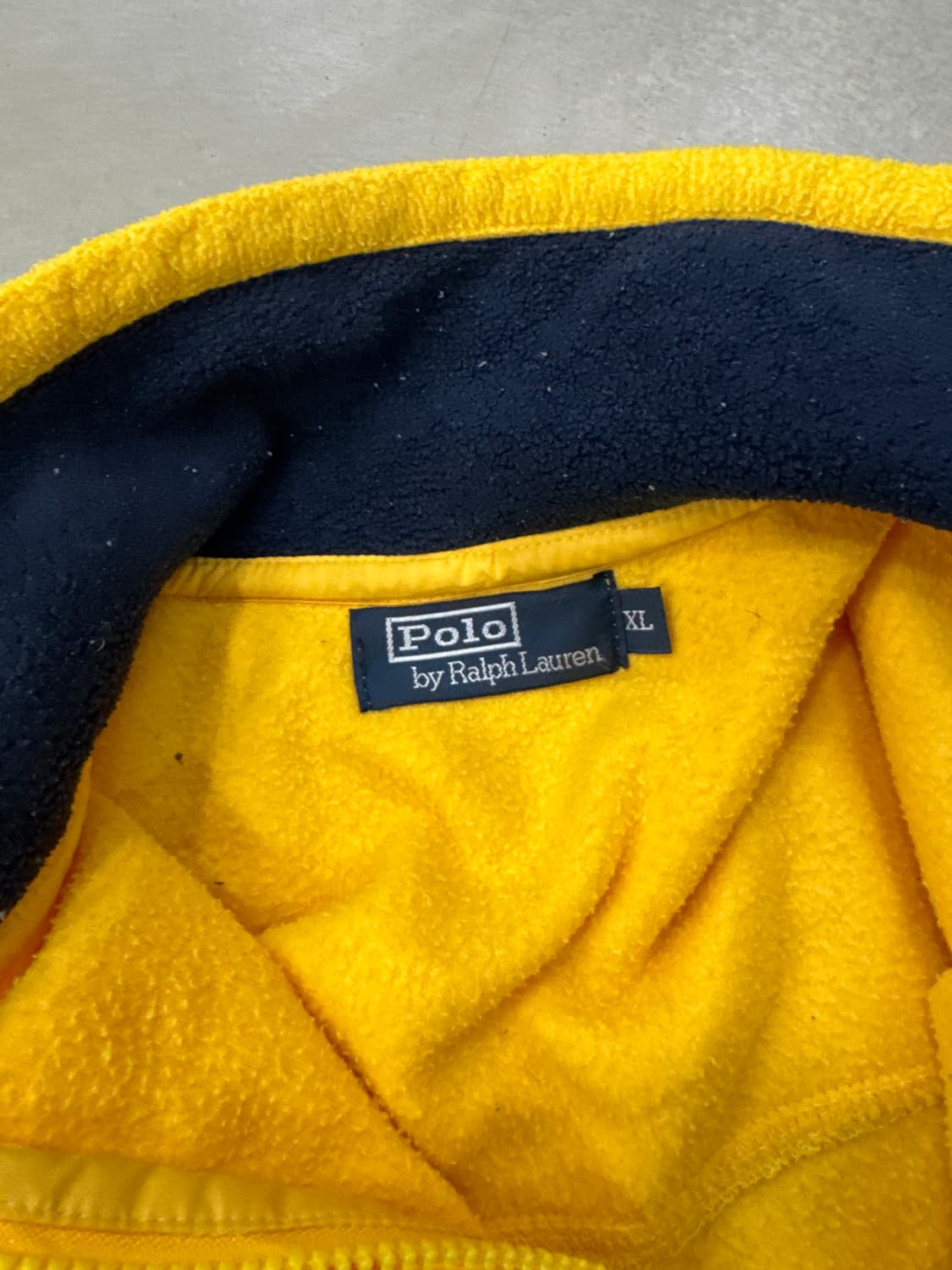 폴로 옐로우 반집업 XL 상품이미지7