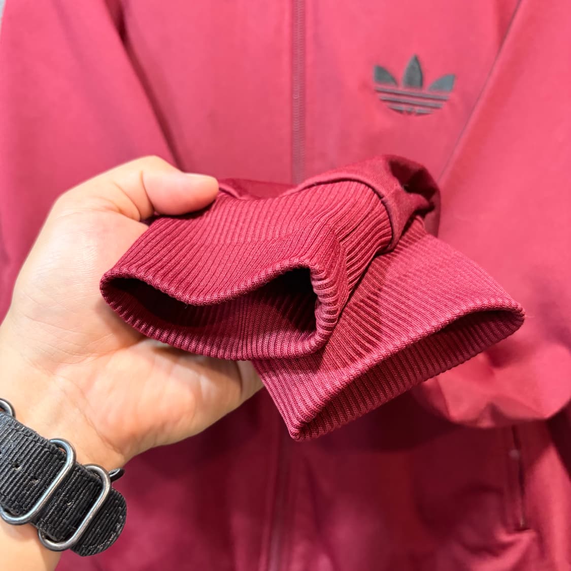 [M] ADIDAS 아디다스 버건디 파이어버드 져지 상품이미지3